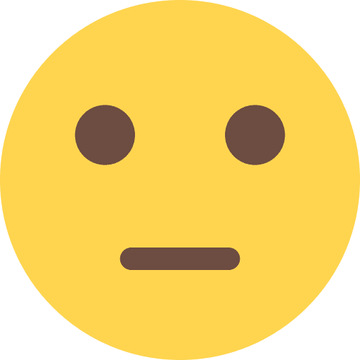Neutral emoticons neutral smiley icon