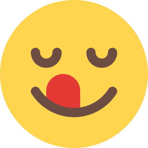Yummy emoticons feelings emoji icon