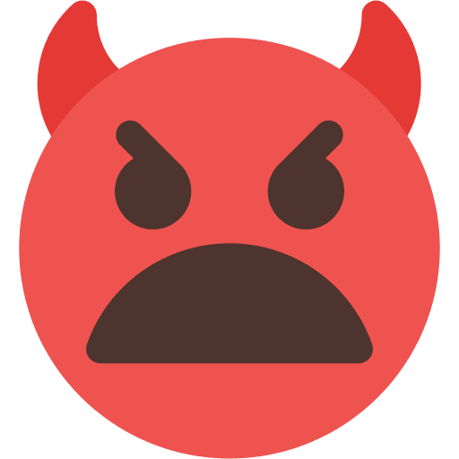 Angry devil emoticons angry icon