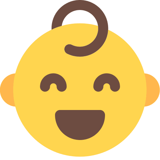 Grinning grinning baby feelings icon