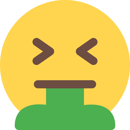 Puke throwing emoticons feelings icon