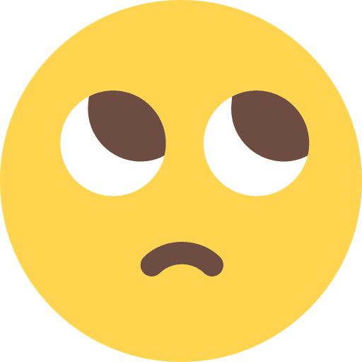 Rolling eyes emoji smiley emoticons icon