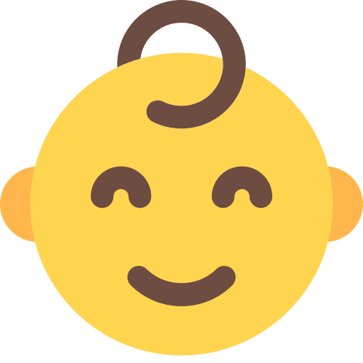 Smiling smiling baby feelings icon