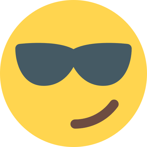 Cool emoji sunglasses emoticons icon