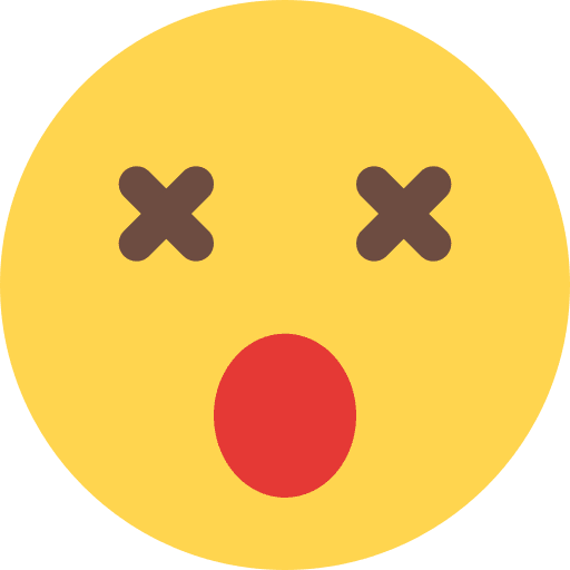 Dead smiley emoji feelings icon