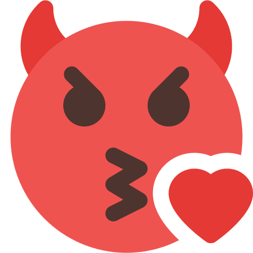 Kiss feelings kiss devil icon