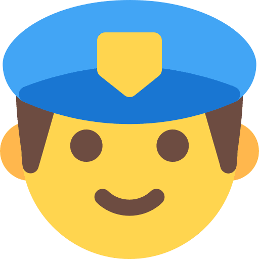 Police smileys smiley emoticons icon