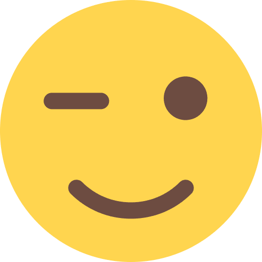 Wink smileys emoji wink icon