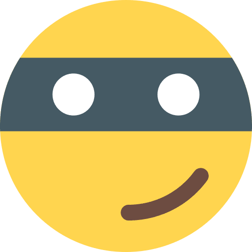 Thief burglar smileys emoji icon