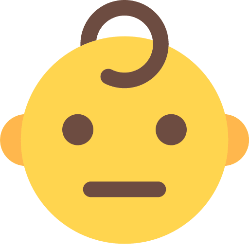 Baby smileys baby neutral icon