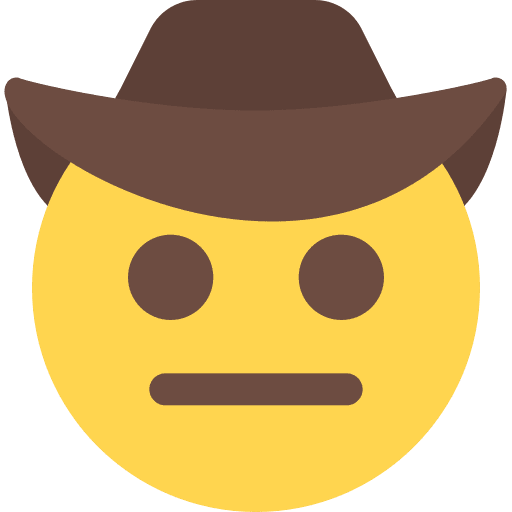 Cowboy emoticons cowboy smileys icon