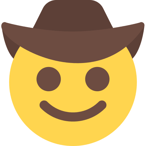 Cowboy happy cowboy smileys icon