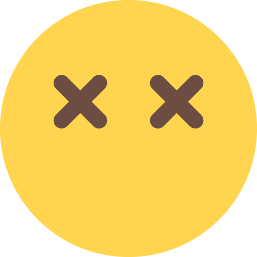 Dead emoji smiley feelings icon