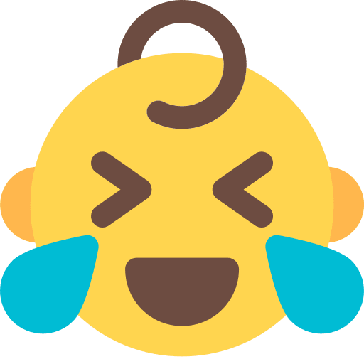 Laughing smiley emoticons baby icon