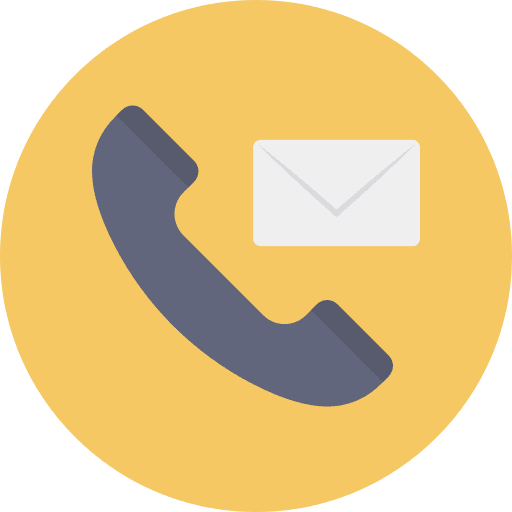 Phone circle phone email follow up icon