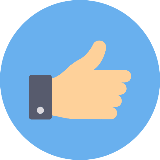 Like thumbs up hands and gestures agree icon
