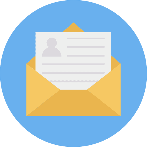 Mail postcard mail message icon