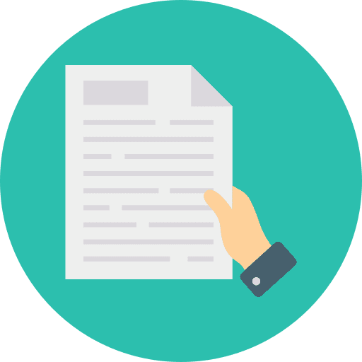 Paper hands and gestures read document icon