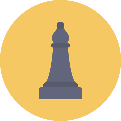 Bishop chess piece sports and competition strategy icon