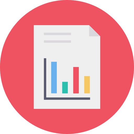 Page business and finance report document icon
