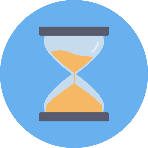 Sandglass hourglass sand clock hour icon