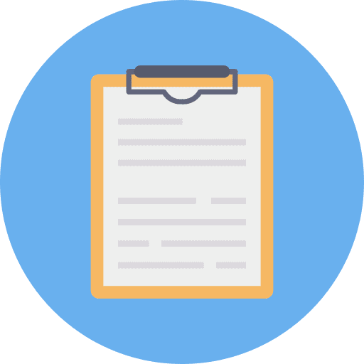 Clipboard document files and folders page icon