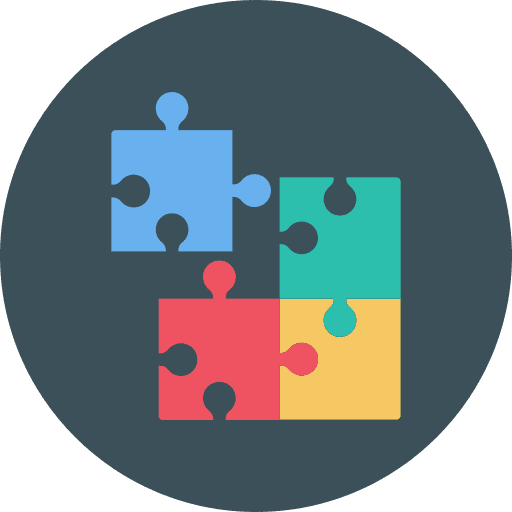 Jigsaw contribute jigsaw puzzle icon
