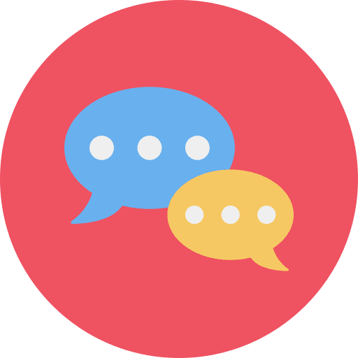 Speech bubble communications chat dialogue icon