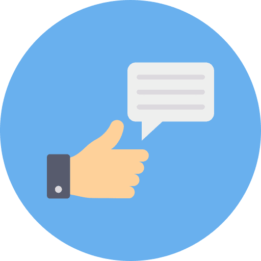 Speech bubble social media comment chat icon