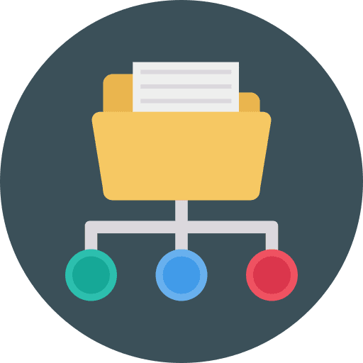 Document document share connection icon