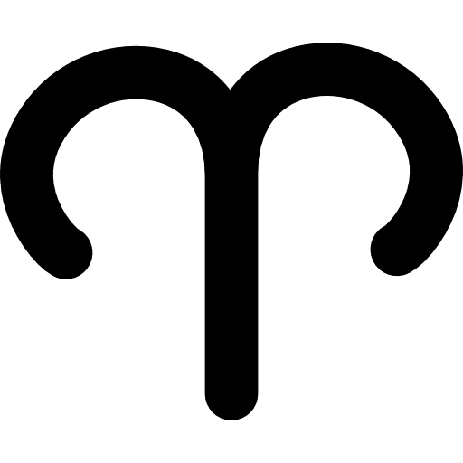 Aries sign symbols symbol aries icon