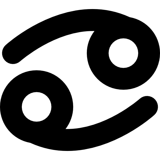 Cancer zodiac sign symbol sign astrology symbol icon