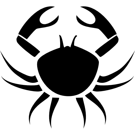 Crab cancer symbol crabs crab zodiac pack icon