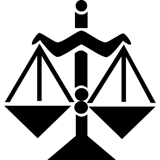 Libra balanced scale symbol zodiac libra signs icon