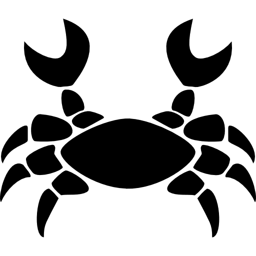 Cancer zodiac pack astrological symbol icon