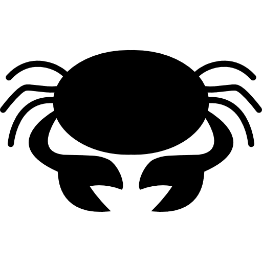 Crab symbol for zodiac cancer sign sign zodiac pack cancer icon