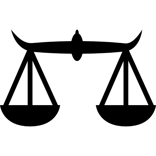 Libra sign symbols astrological sign icon