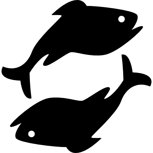 Pisces sign couple pisces astrology icon