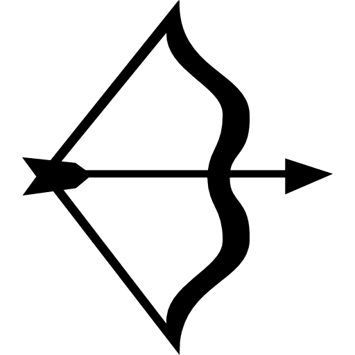 Sagittarius zodiac symbol symbol arch sign icon