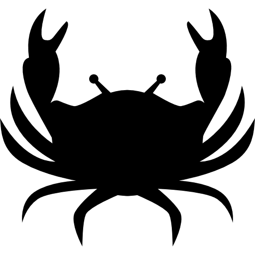 Cancer astrological symbol symbol silhouettes cancer icon