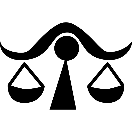 Libra zodiac symbol of balance scale zodiac pack balance icon