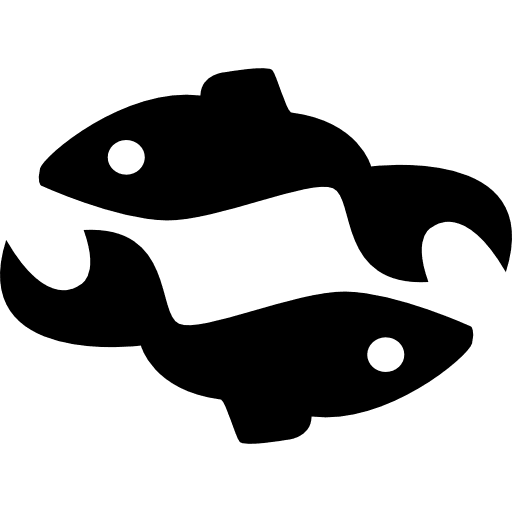 Pisces fishes zodiac pack fish zodiac icon