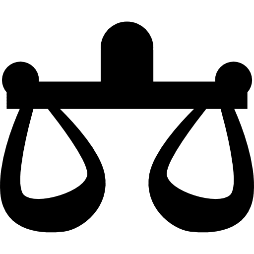 Libra zodiac symbol of balanced scale equality zodiac sign icon