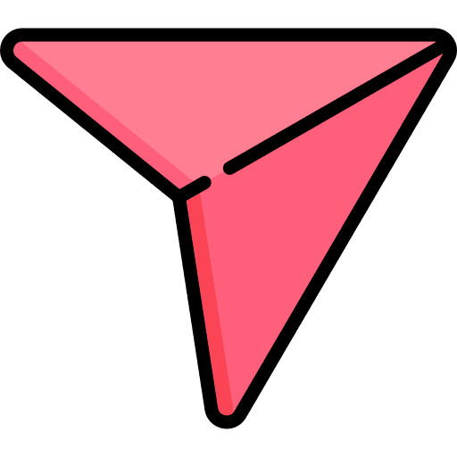 Dm direct paper plane social network icon