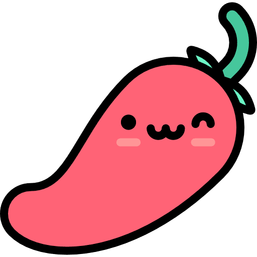 Chili pepper hot vegetarian pepper icon