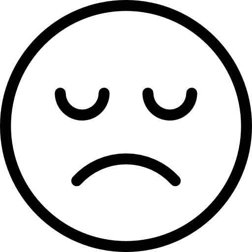 Sad feelings smileys emoji icon