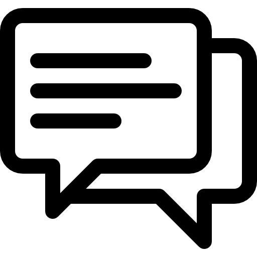 Chat topics forum call out icon