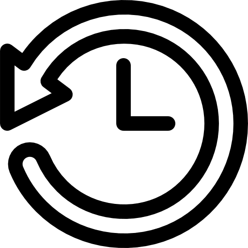 Clock restore watch time icon