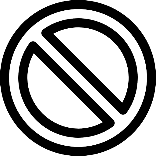 Disabled forbidden cancel prohibition icon