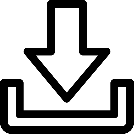 Download downloading down arrow ui icon